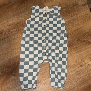Checkered Sleeveless Romper